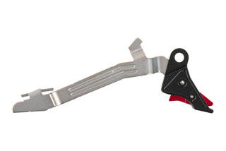 The Overwatch Precision Glock Tac Trigger features red and black anodizing